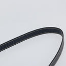 SAINT LAURENT Y Motif Hand Bag Leather 2way Navy Gold Auth sw1605-14