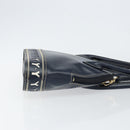 SAINT LAURENT Y Motif Hand Bag Leather 2way Navy Gold Auth sw1605-3