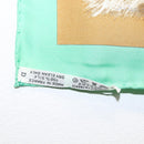 HERMES Carre 90 Scarf ""CASQUES et PLUMETS"" Silk Green Auth sw1609-14