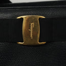 Salvatore Ferragamo Tote Bag Embossed Leather Navy Auth sw161-10