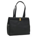 Salvatore Ferragamo Tote Bag Embossed Leather Navy Auth sw161-1