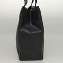 Salvatore Ferragamo Tote Bag Embossed Leather Navy Auth sw161-4