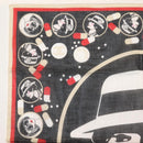 CHANEL COCO Mark Scarf Cotton Black CC Auth sw1610-2