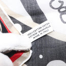 CHANEL COCO Mark Scarf Cotton Black CC Auth sw1610-8