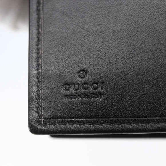 GUCCI Jackie Day Planner Cover Leather Black Silver 29966 1147 Auth sw1611