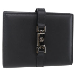 GUCCI Jackie Day Planner Cover Leather Black Silver 29966 1147 Auth sw1611
