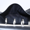 GUCCI Jackie Day Planner Cover Leather Black Silver 29966 1147 Auth sw1611-22