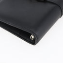 GUCCI Jackie Day Planner Cover Leather Black Silver 29966 1147 Auth sw1611-14