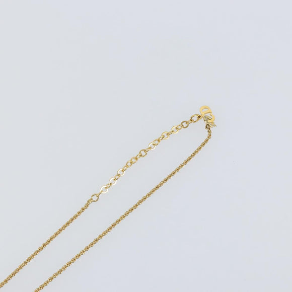 Christian Dior Necklace metal Gold Auth sw1615