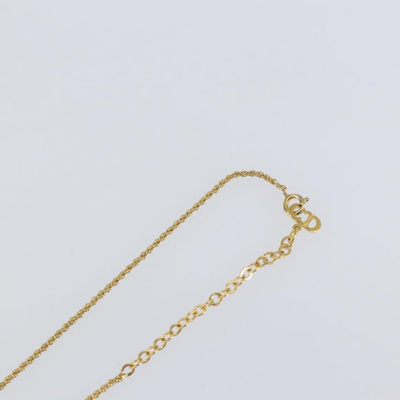 Christian Dior Necklace metal Gold Auth sw1615