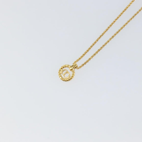Christian Dior Necklace metal Gold Auth sw1615