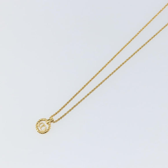 Christian Dior Necklace metal Gold Auth sw1615
