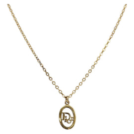 Christian Dior Necklace metal Gold Auth sw1616