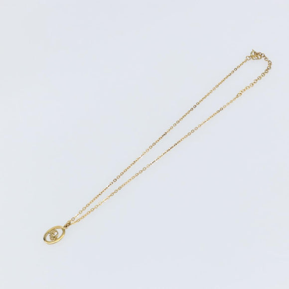 Christian Dior Necklace metal Gold Auth sw1616