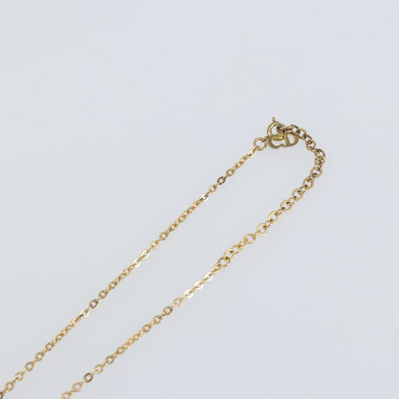 Christian Dior Necklace metal Gold Auth sw1616