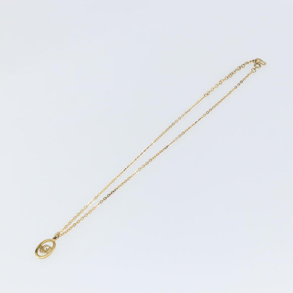 Christian Dior Necklace metal Gold Auth sw1616