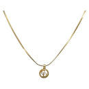 Christian Dior Necklace metal Gold Auth sw1617-1