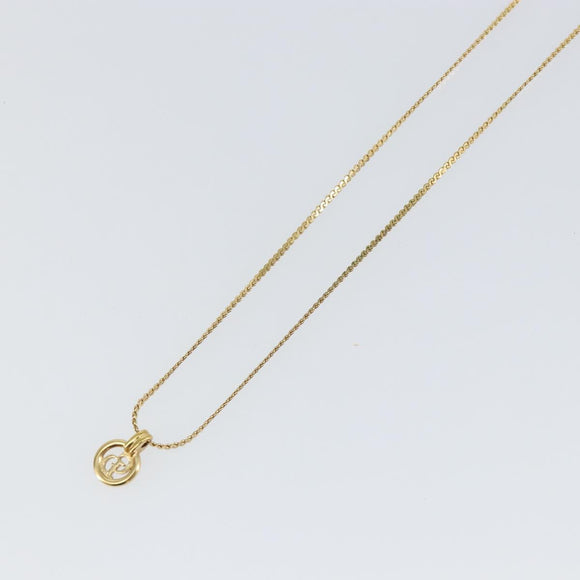 Christian Dior Necklace metal Gold Auth sw1617