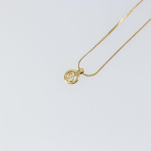 Christian Dior Necklace metal Gold Auth sw1617