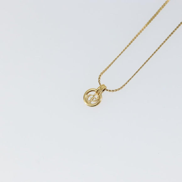 Christian Dior Necklace metal Gold Auth sw1617
