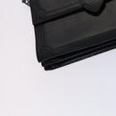 SAINT LAURENT Shoulder Bag Leather Embossed Black Auth sw162-14