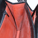 SAINT LAURENT Shoulder Bag Leather Embossed Black Auth sw162-18