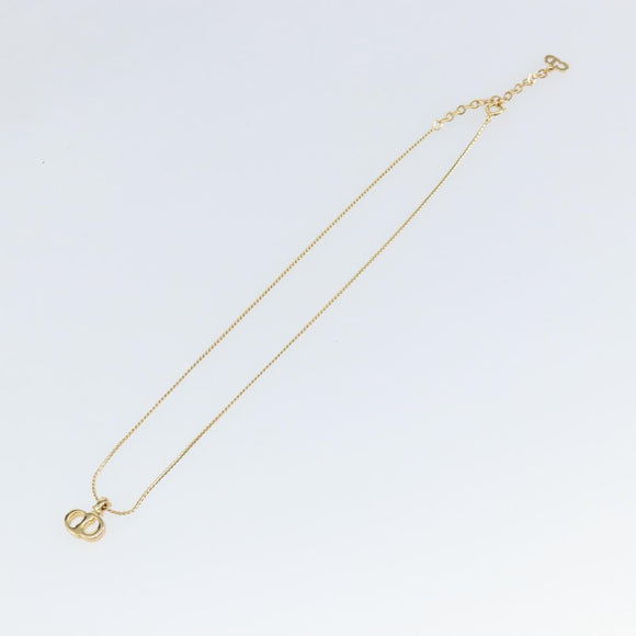 Christian Dior Necklace metal Gold Auth sw1621