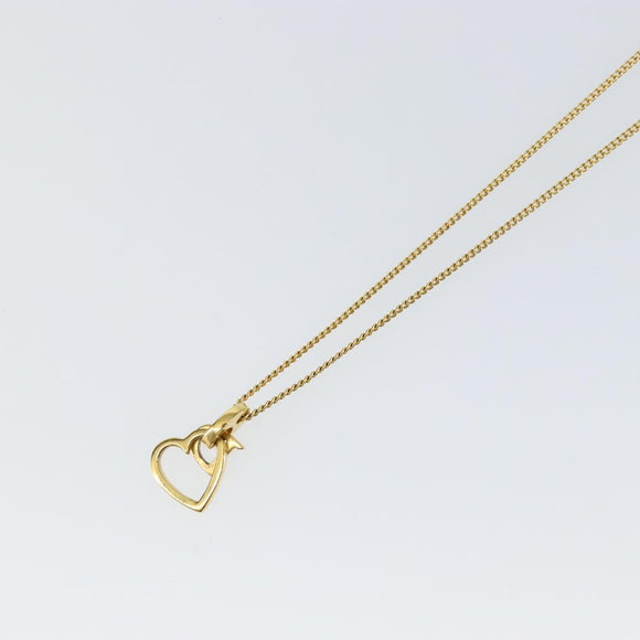 Christian Dior Necklace metal Gold Auth sw1622