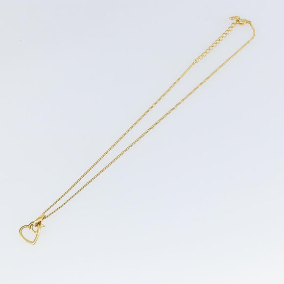 Christian Dior Necklace metal Gold Auth sw1622