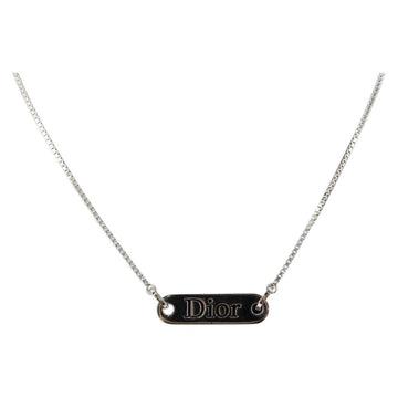 Christian Dior Necklace metal Silver Auth sw1623