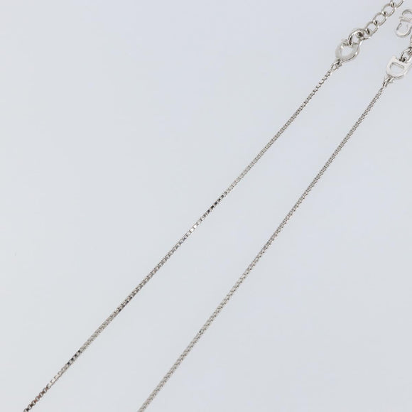 Christian Dior Necklace metal Silver Auth sw1623