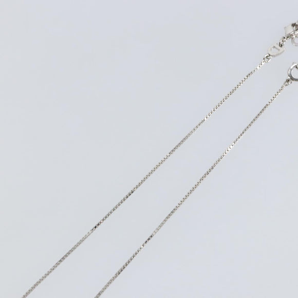 Christian Dior Necklace metal Silver Auth sw1623