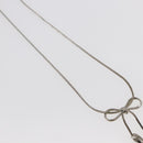 Christian Dior Choker metal Silver Auth sw1624-11