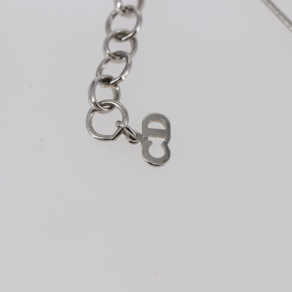 Christian Dior Choker metal Silver Auth sw1624