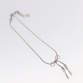 Christian Dior Choker metal Silver Auth sw1624 - 0