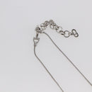 Christian Dior Choker metal Silver Auth sw1624-6