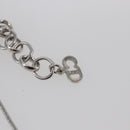 Christian Dior Choker metal Silver Auth sw1624-8