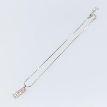 Christian Dior Necklace metal Silver Auth sw1626 - 0