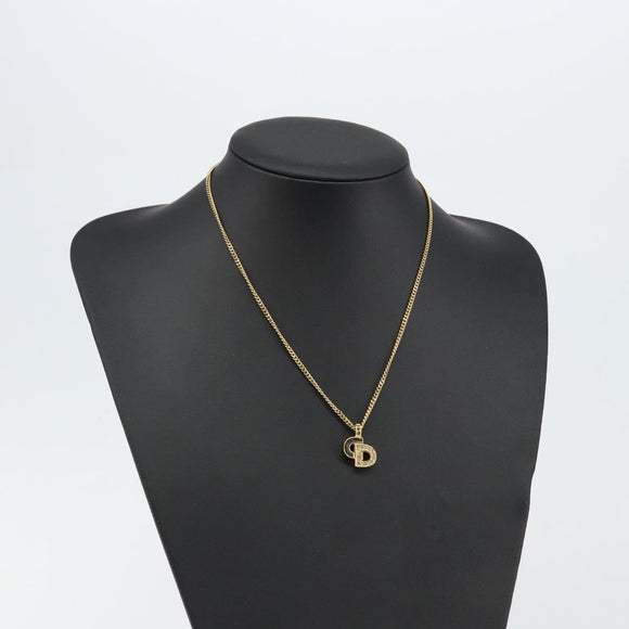 Christian Dior Necklace metal Gold Auth sw1633