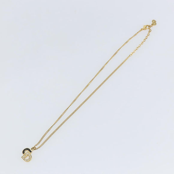Christian Dior Necklace metal Gold Auth sw1633