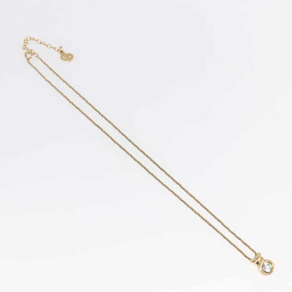 Christian Dior Necklace metal Gold Auth sw1634