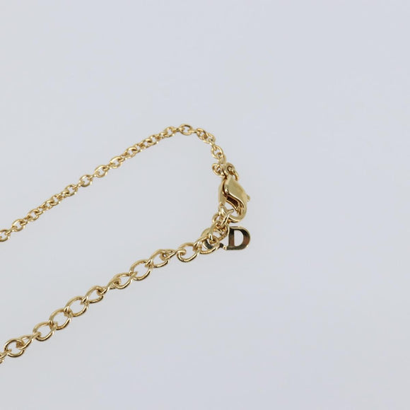Christian Dior Necklace metal Gold Auth sw1635