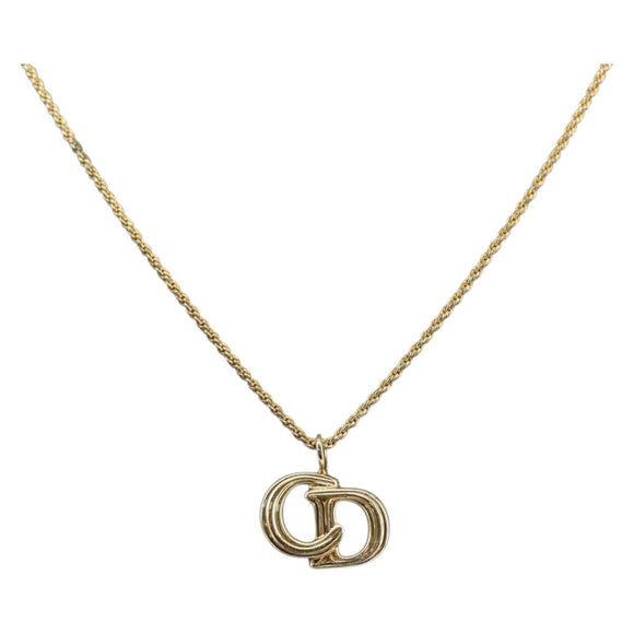 Christian Dior Necklace metal Gold Auth sw1638