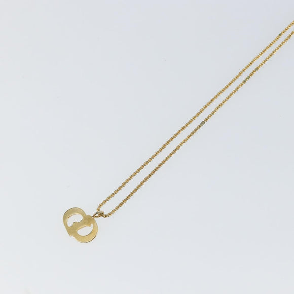 Christian Dior Necklace metal Gold Auth sw1638