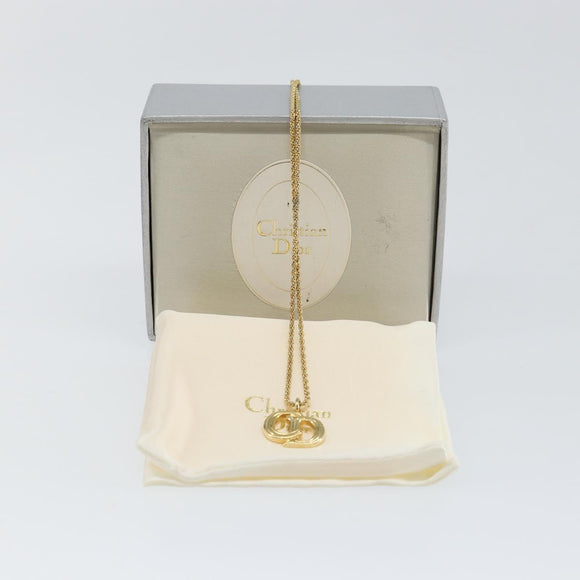 Christian Dior Necklace metal Gold Auth sw1638