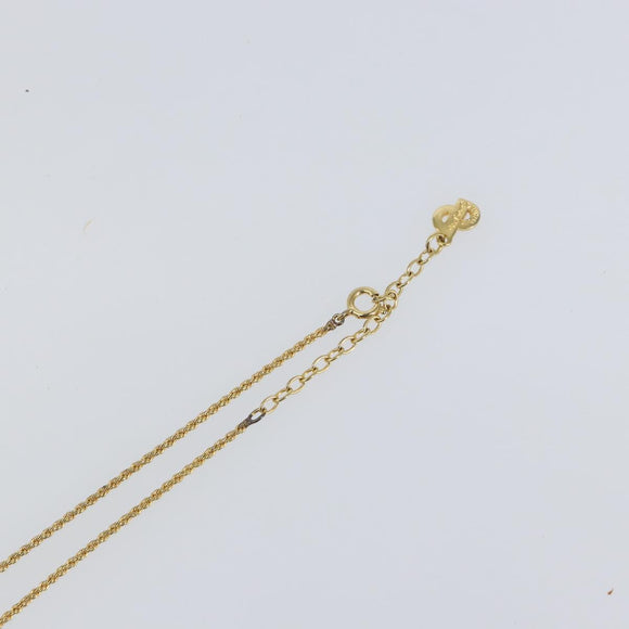 Christian Dior Necklace metal Gold Auth sw1638
