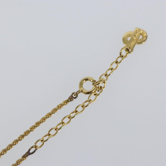 Christian Dior Necklace metal Gold Auth sw1638