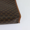 CELINE Macadam Canvas Shoulder Bag PVC Leather Brown Gold Auth sw164-17