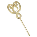 Christian Dior Brooch metal Gold Auth sw1641-1