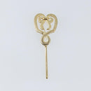 Christian Dior Brooch metal Gold Auth sw1641-2